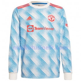 Maillot de Foot Manchester United Extérieur 2021-22 Manches Longues